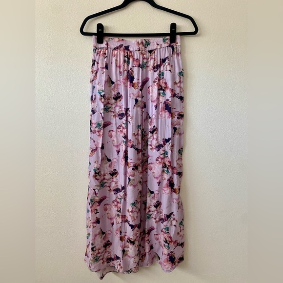 IRO Tany Floral Print Wide Leg Mid Rise Waist Pants Fall Boho Style - Picture 5 of 9